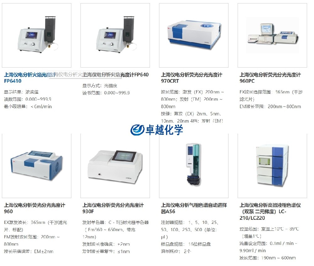 上海上分|上海儀電分析儀器有限公司 最新報(bào)價單20250205